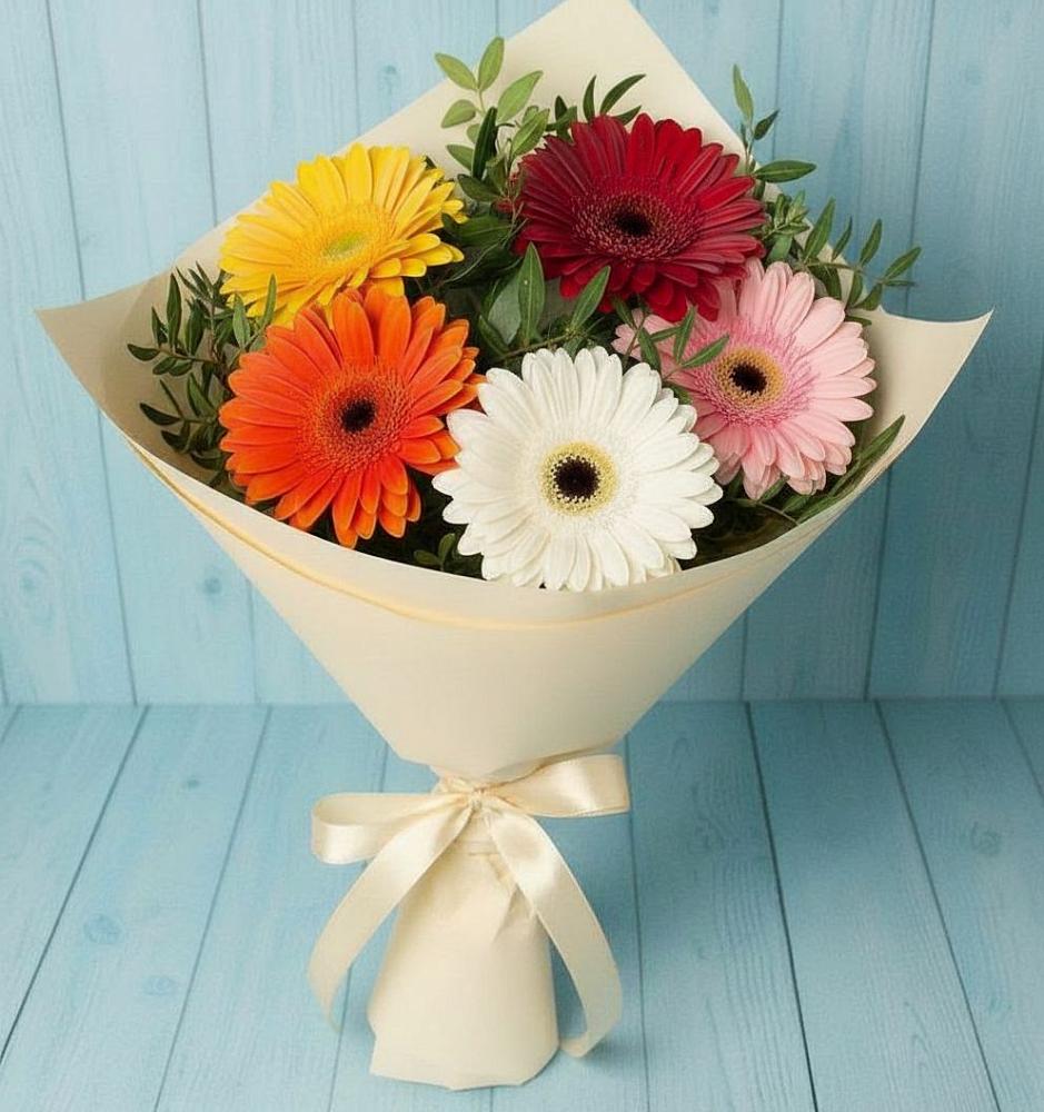 Букет цветов из: Герберы в Саввино
