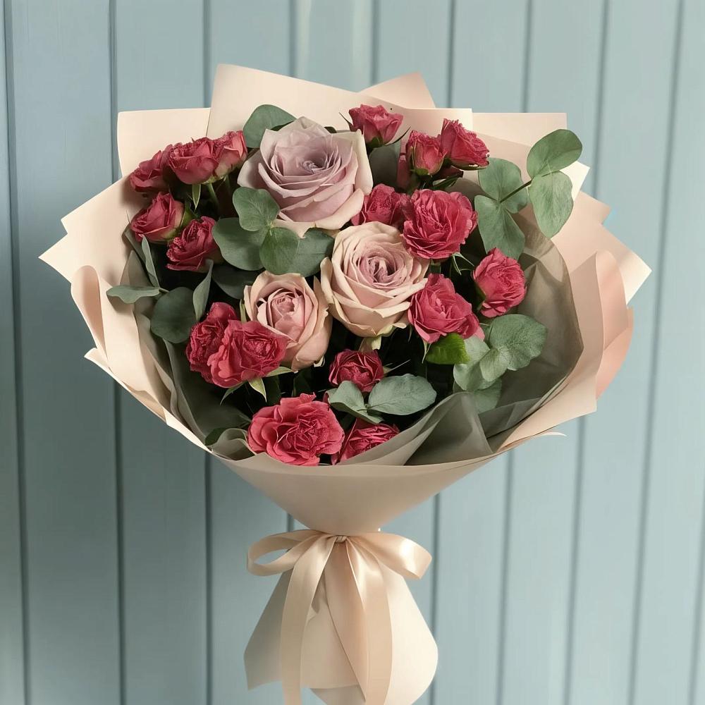 Букет цветов из: Гвоздики и Розы в Саввино