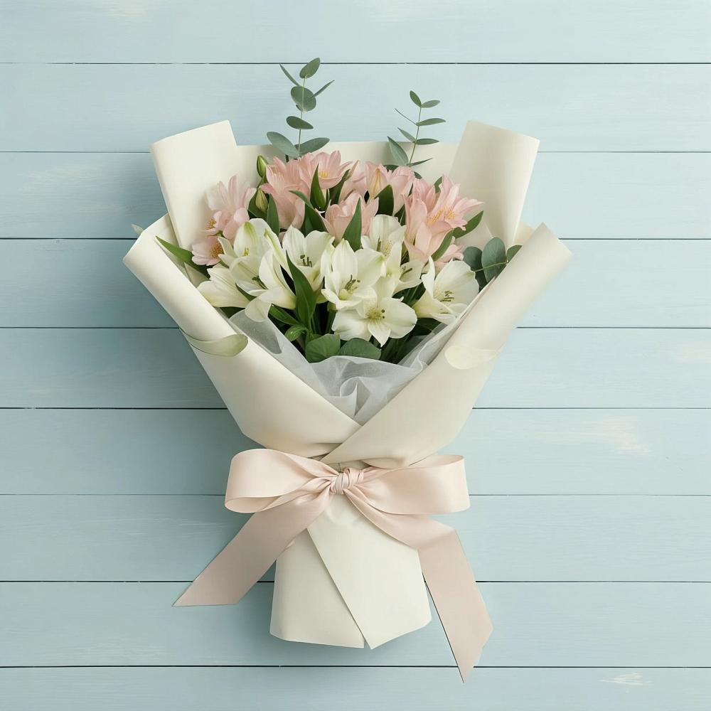 Букет цветов из: Альстромерии в Саввино