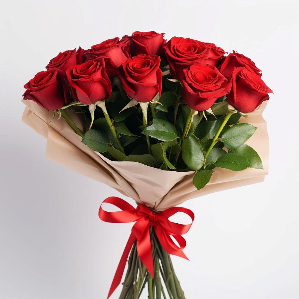 Букет 11 Красных роз Эдлесс Лав в Саввино