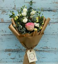 Букет цветов из:  Розы и Лизиантусы #REPLACE_PRED# Саввино