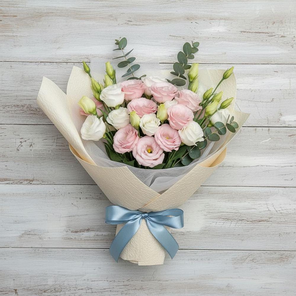 Букет цветов из: Лизиантусы в Саввино